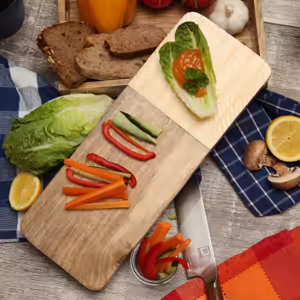 Holztablett - Serviertablett - Dekotablett - rechteckig - Mangoholz...