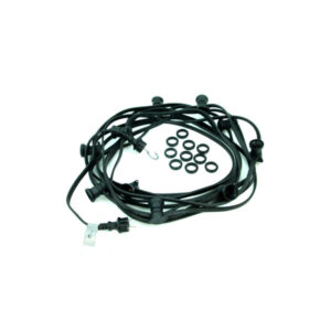 Illu-/Partylichterkette BLACKY 50m - Außenlichterkette schwarz - 50...