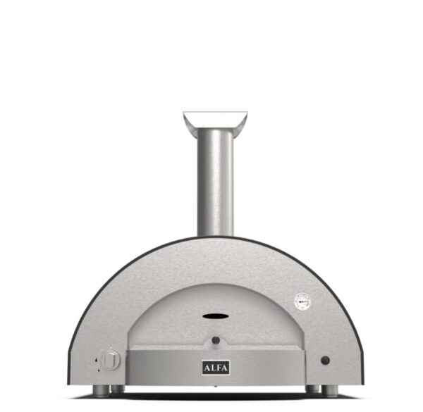 ALFA FORNI Classico 4 Pizze Holz Pizzaofen grau
