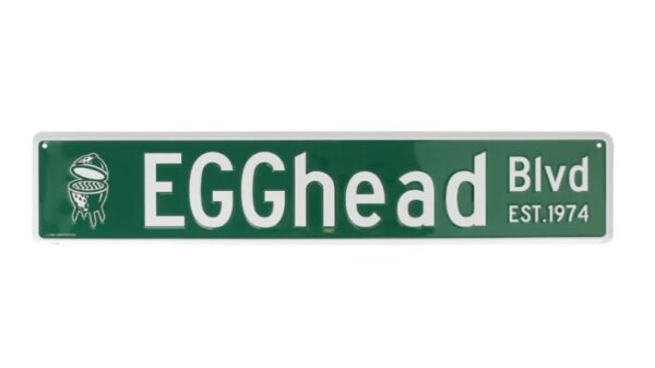 BIG GREEN EGG Straßenschild EGGhead Blvd