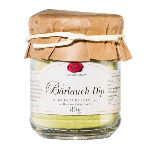 GOURMET BERNER Bärlauch Dip im 80g Glas