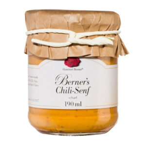 GOURMET BERNER Berners Chili Senf 190ml Glas