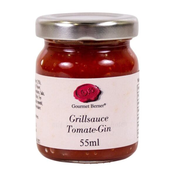 GOURMET BERNER Grillsauce Tomate mit Gin 55ml Glas