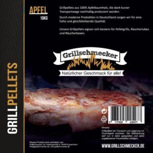 GRILLSCHMECKER Grillpellets Apfel 10kg