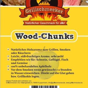 GRILLSCHMECKER Wood Chunks Apfel 1kg