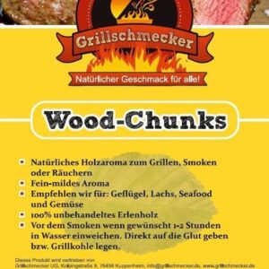 GRILLSCHMECKER Wood Chunks Erle 1kg