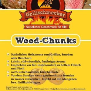 GRILLSCHMECKER Wood Chunks Kirsche 1kg