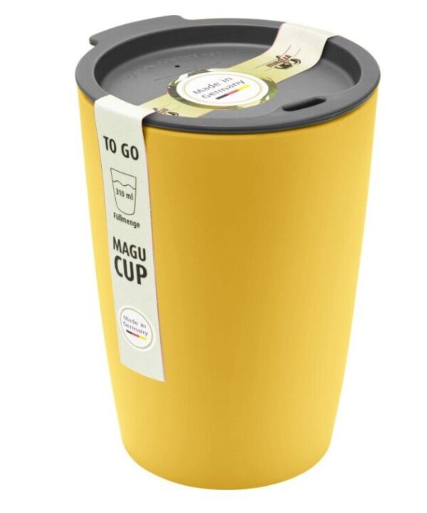 MAGU Trinkbecher "Coffee to Go"" NATUR-DESIGN gelb 0