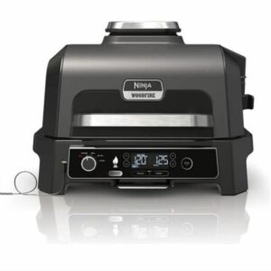 NINJA Woodfire Pro XL Elektrischer Outdoor Grill & Smoker mit Smart Cook System OG850EU