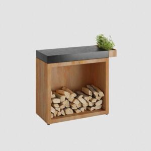 OFYR Butcher Block Storage 90 Corten Ceramic Dark Grey