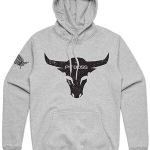 PITBOSS Bull Hoody - Grey Heather - Mens XL