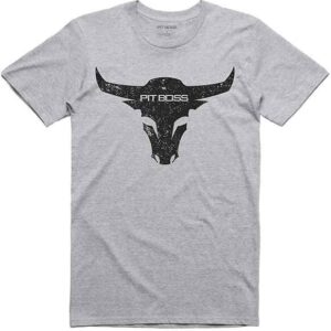 PITBOSS Bull T-Shirt - Grey Heather - Mens S