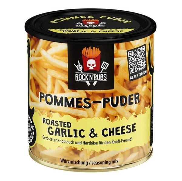 ROCKNRUBS Pommes-Puder - Roasted Garlic + Cheese Dose