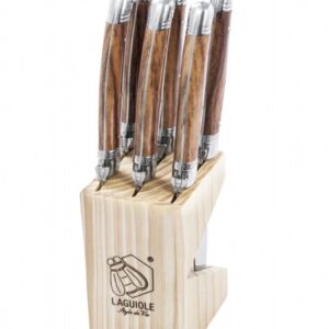 STYLE DE VIE Steakmesser Set Holz hell