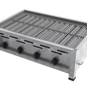 TGO Gastrobräter PROFI 4 mit Grillrostset für Rostbetrieb