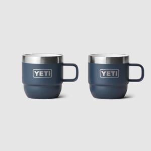 YETI Rambler 6 oz Mug 2PK Navy - Stapelbare Tassen (177 ml)