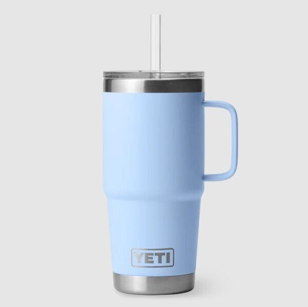 YETI Rambler Straw Mug 25 oz (710 ml) Big Sky Blue