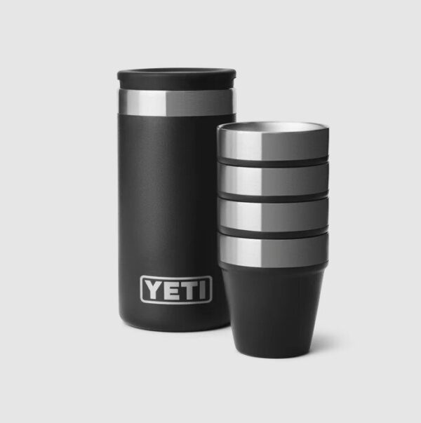 YETI Schnapsbecher mit Tragebehälter Black