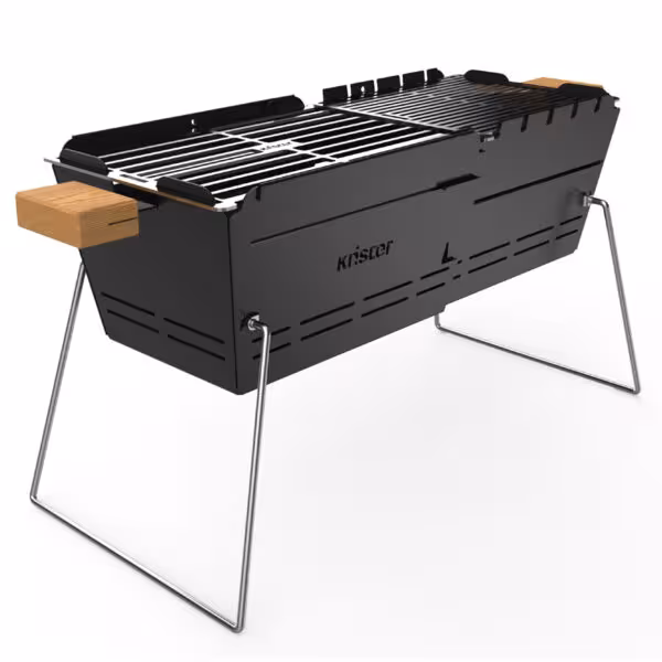 Knister Grill Original – tragbarer Holzkohlegrill