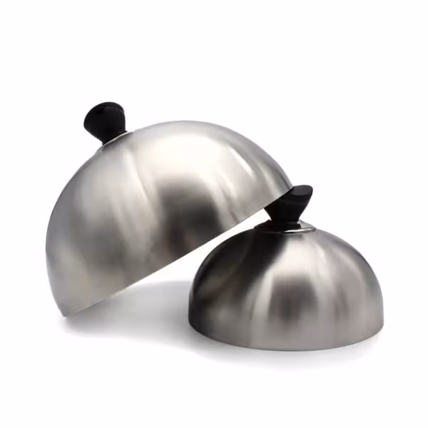 SANTOS Grillglocke Edelstahl | 2er Set