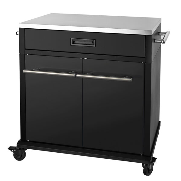 SANTOS S-BBQ-Cart inkl. Tür All Black (glänzend)