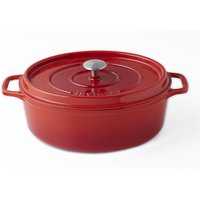 Invicta Cocotte oval 27 cm / 4 L Gusseisen rot