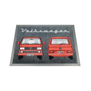 Fußmatte "VW T3 rot" - 70 x 50cm - 100% Nylon