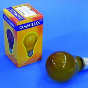 Glühlampe - Omnilux A19 - E27 - 25W - Gelb