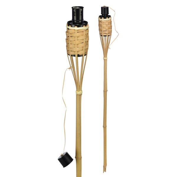Gartenfackel Bambus - 60cm - Fackel aus Naturmaterialien