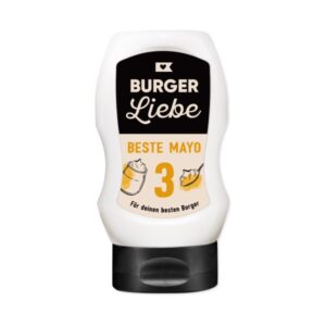 BURGER LIEBE Burgersoße - Beste Mayo - 300ml- vegan - ohne Konservi...