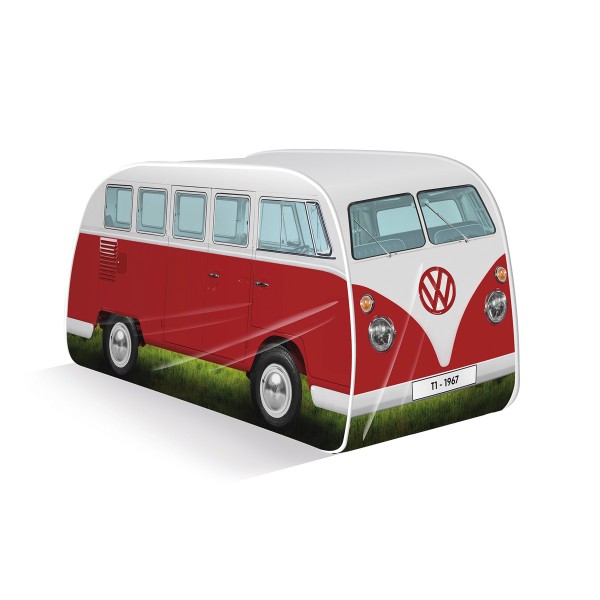VW Collection - VW T1 Bus - Kinder Pop up Spielzelt - rot