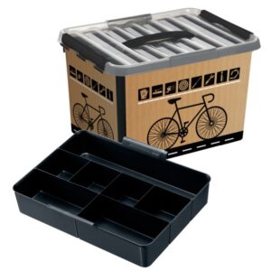 Fahrrad Zubehör Box 22 Liter - mit Einsatz und Deckel