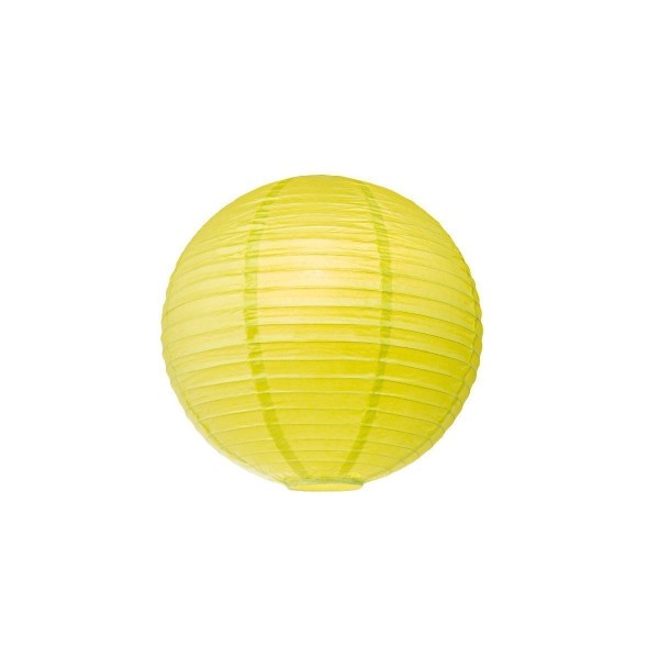 Lampion aus Papier - gelbgrün - 40cm - für E27 Hängefassungen oder ...