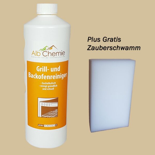 Albchemie Backofen- & Grillreiniger Konzentrat 1000ml + Zauberschwamm