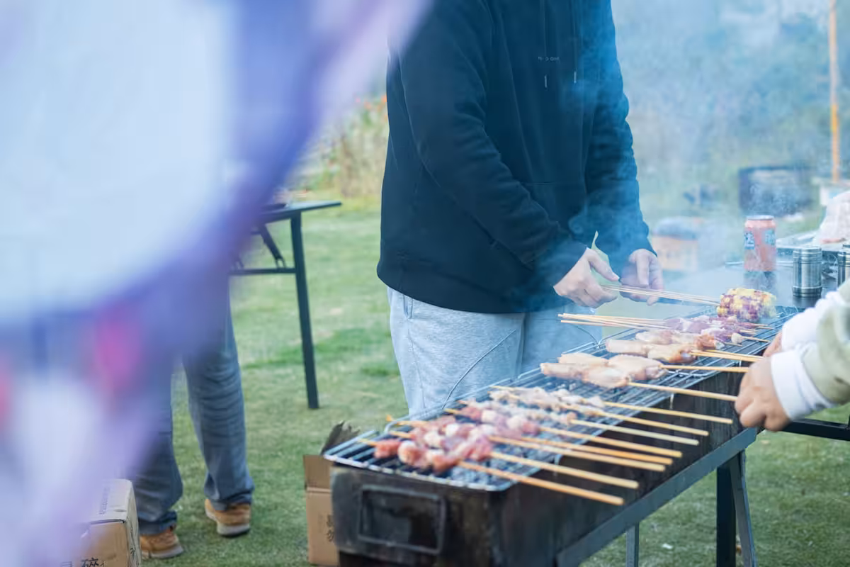 Grillplatz im Garten